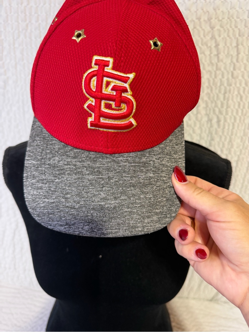 New Era Kids St. Louis Cardinals Red and Gray Hat